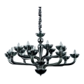 Ideal Lux - Candeeiro suspenso CASANOVA 16xE14/40W/230V diâmetro 120 cm cinzento