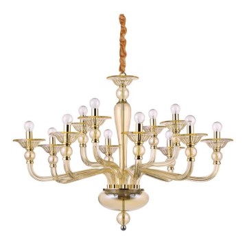 Ideal Lux - Candeeiro suspenso DANIELI 12xE14/40W/230V diâmetro 94 cm latão