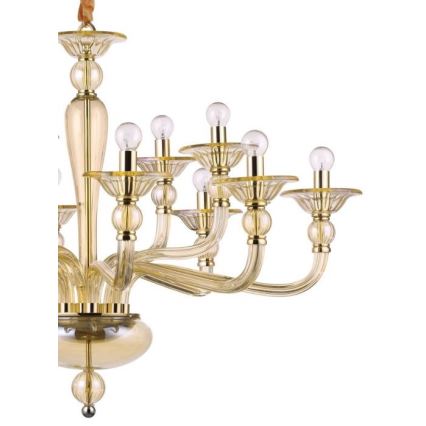 Ideal Lux - Candeeiro suspenso DANIELI 12xE14/40W/230V diâmetro 94 cm latão