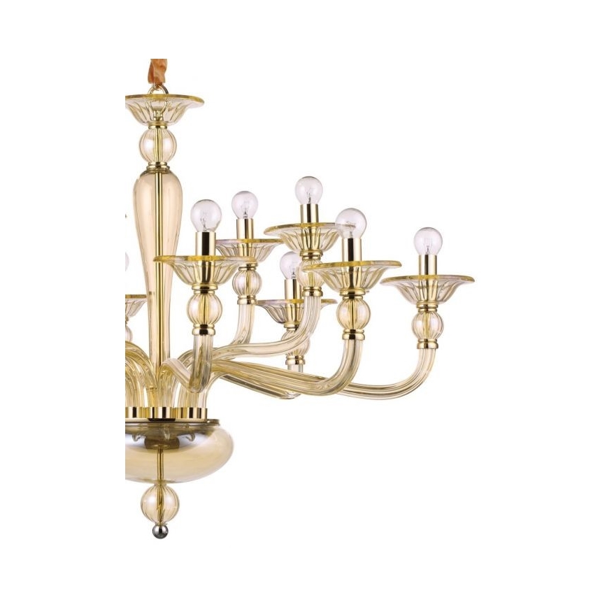 Ideal Lux - Candeeiro suspenso DANIELI 12xE14/40W/230V diâmetro 94 cm latão