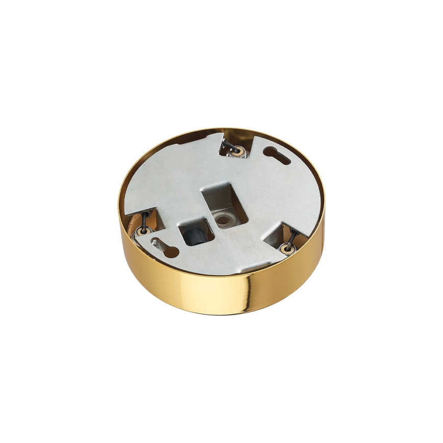 Ideal Lux - Candeeiro suspenso de cristal CARLTON 12xE14/40W/230V diâmetro 50 cm dourado