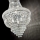 Ideal Lux - Candeeiro suspenso de cristal DUBAI 10xE14/28W/230V diâmetro 52 cm cromado brilhante