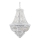 Ideal Lux - Candeeiro suspenso de cristal DUBAI 24xE14/28W/230V diâmetro 80 cm cromado brilhante