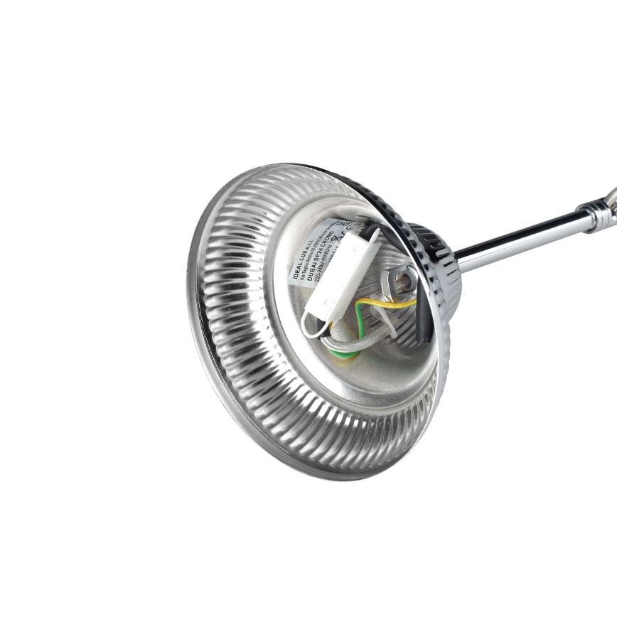 Ideal Lux - Candeeiro suspenso de cristal DUBAI 24xE14/28W/230V diâmetro 80 cm cromado brilhante