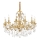 Ideal Lux - Candeeiro suspenso de cristal GIOCONDA 12xE14/40W/230V diâmetro 90 cm dourado