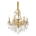 Ideal Lux - Candeeiro suspenso de cristal GIOCONDA 6xE14/40W/230V diâmetro 62 cm dourado