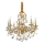 Ideal Lux - Candeeiro suspenso de cristal GIOCONDA 8xE14/40W/230V diâmetro 73 cm dourado
