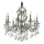Ideal Lux - Candeeiro suspenso de cristal GIOCONDA 8xE14/40W/230V diâmetro 73 cm prateado