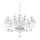Ideal Lux - Candeeiro suspenso de cristal NEGRESCO 10xE14/28W/230V diâmetro 85 cm transparente