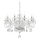 Ideal Lux - Candeeiro suspenso de cristal NEGRESCO 8xE14/28W/230V diâmetro 73,5 cm transparente
