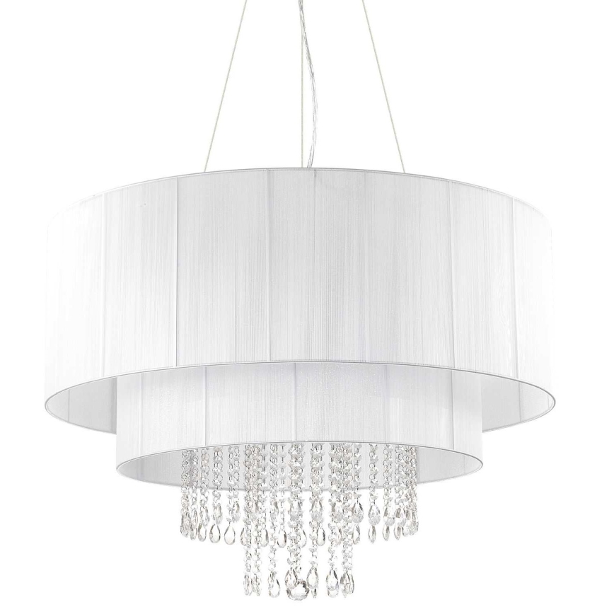 Ideal Lux - Candeeiro suspenso de cristal OPERA 10xE27/60W/230V diâmetro 90 cm branco