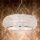 Ideal Lux - Candeeiro suspenso de cristal PASHA 6xE14/40W/230V diâmetro 40 cm cromado brilhante