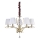 Ideal Lux - Candeeiro suspenso de cristal PEGASO 5xE14/28W/230V diâmetro 72 cm dourado