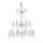 Ideal Lux - Candeeiro suspenso de cristal REDENTORE 18xE14/40W/230V diâmetro 102 cm transparente