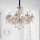 Ideal Lux - Candeeiro suspenso de cristal ROSE 8xE14/40W/230V diâmetro 78 cm bege
