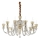Ideal Lux - Candeeiro suspenso de cristal STRAUSS 12xE14/40W/230V diâmetro 84,5 cm latão