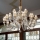 Ideal Lux - Candeeiro suspenso de cristal STRAUSS 18xE14/40W/230V diâmetro 85 cm latão