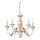Ideal Lux - Candeeiro suspenso FIRENZE 5xE14/40W/230V diâmetro 55 cm branco/dourado