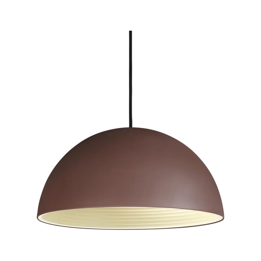 Ideal Lux - Candeeiro suspenso FOLK 1xE27/60W/230V diâmetro 40 cm castanho