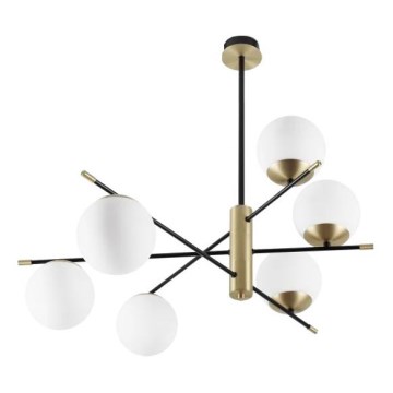 Ideal Lux - Candeeiro suspenso GOURMET 6xE14/28W/230V diâmetro 100 cm dourado