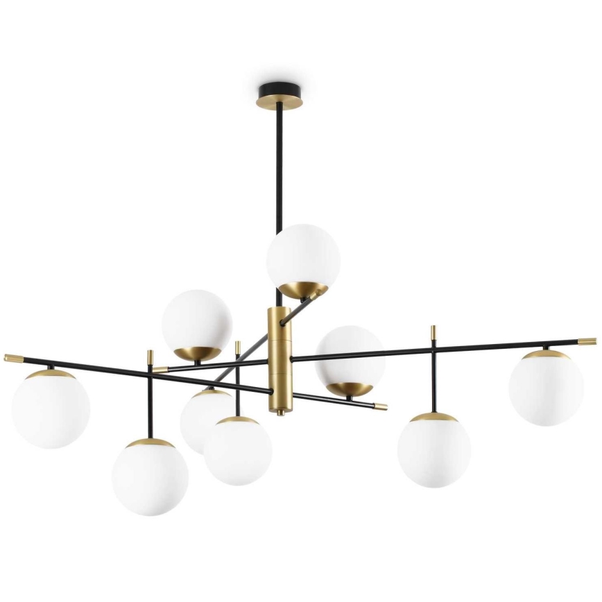 Ideal Lux - Candeeiro suspenso GOURMET 9xE14/28W/230V diâmetro 131,5 cm dourado