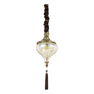 Ideal Lux - Candeeiro suspenso HAREM 1xE27/42W/230V diâmetro 16,5 cm latão