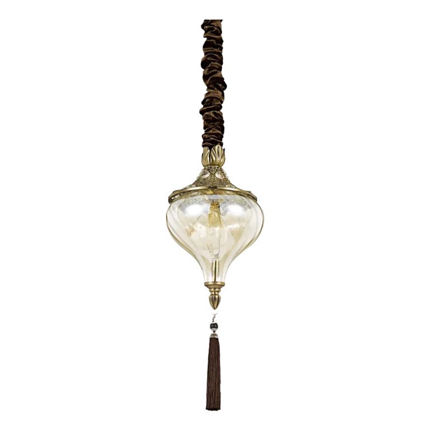 Ideal Lux - Candeeiro suspenso HAREM 1xE27/42W/230V diâmetro 16,5 cm latão