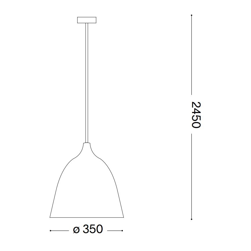 Ideal Lux - Candeeiro suspenso HAUNT 1xE27/60W/230V diâmetro 35 cm bege