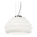Ideal Lux - Candeeiro suspenso KARMA 1xE27/60W/230V diâmetro 39 cm branco