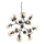 Ideal Lux - Candeeiro suspenso KEPLER 18xE27/42W/230V diâmetro 69 cm preto/fumado