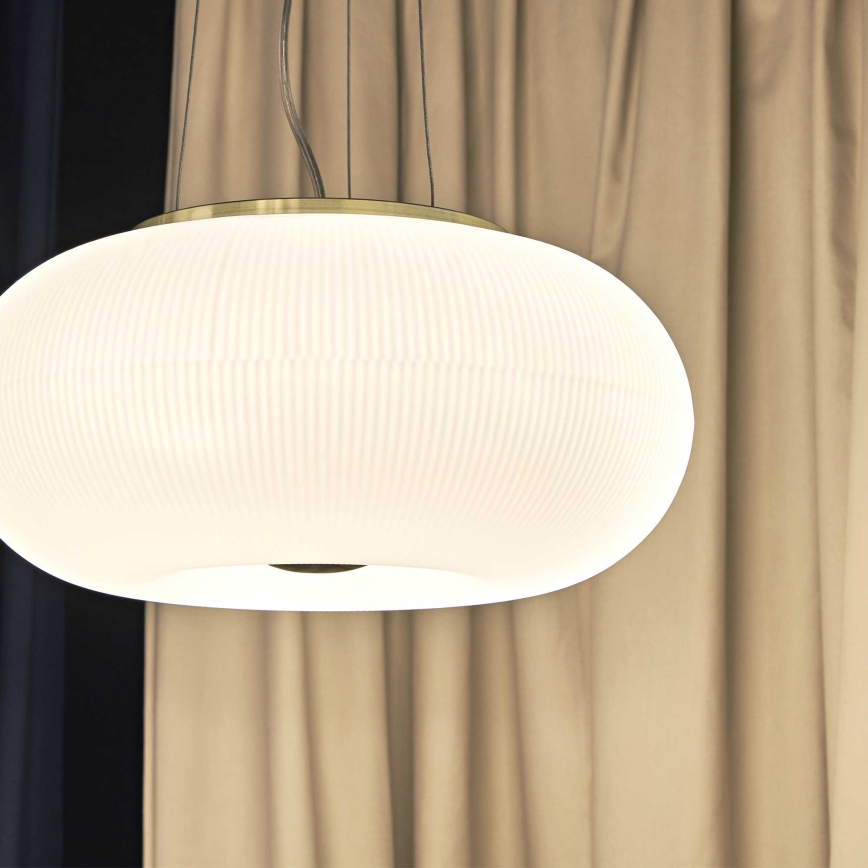 Ideal Lux - Candeeiro suspenso LED ARIZONA 5xGX53/9W/230V diâmetro 52 cm branco