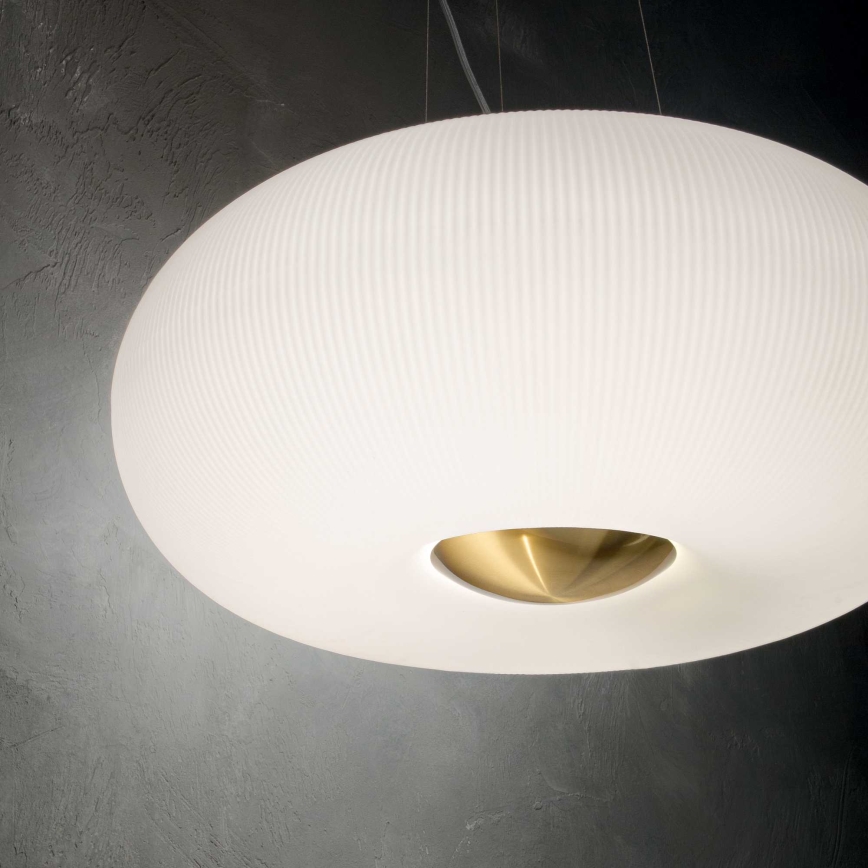 Ideal Lux - Candeeiro suspenso LED ARIZONA 5xGX53/9W/230V diâmetro 52 cm branco