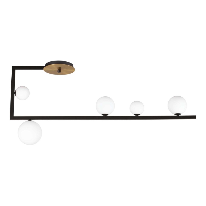 Ideal Lux - Candeeiro suspenso LED BIRDS 5xG9/3W/230V preto/dourado