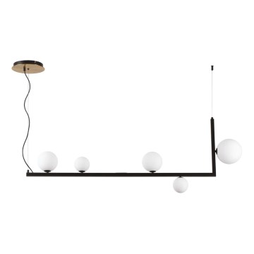 Ideal Lux - Candeeiro suspenso LED BIRDS 5xG9/3W/230V preto/dourado