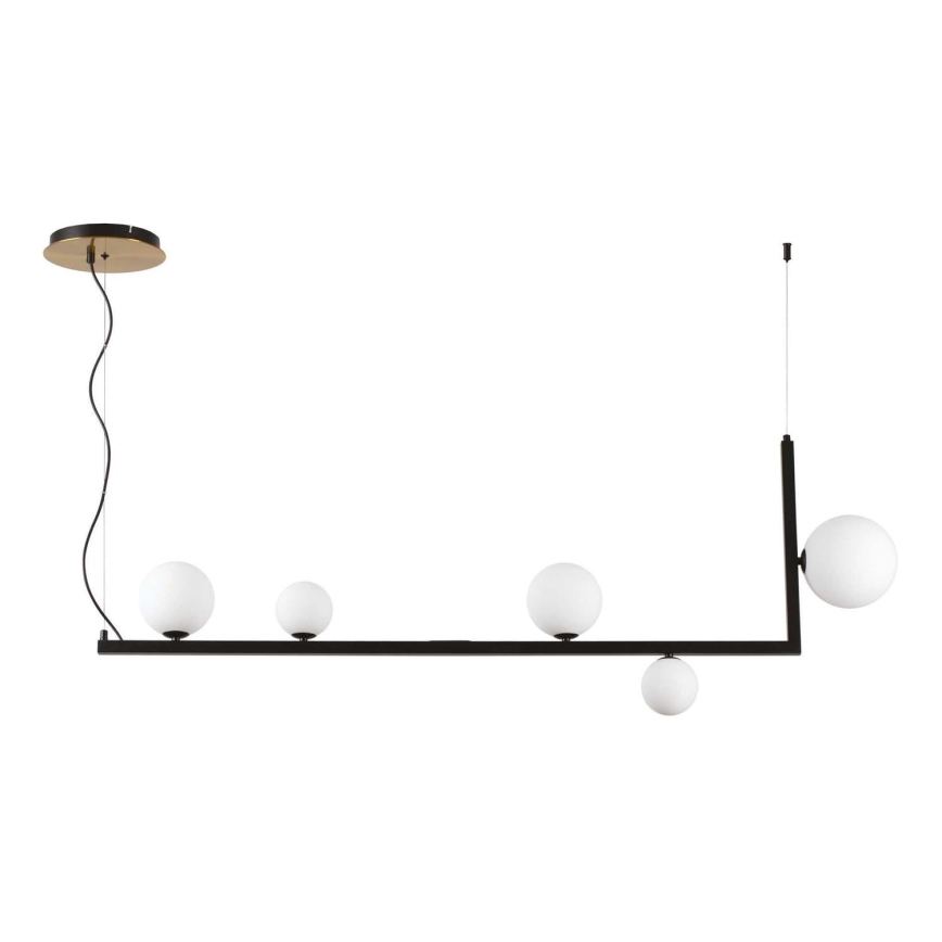 Ideal Lux - Candeeiro suspenso LED BIRDS 5xG9/3W/230V preto/dourado