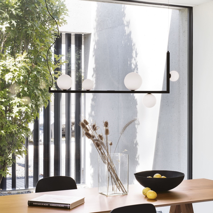 Ideal Lux - Candeeiro suspenso LED BIRDS 5xG9/3W/230V preto/dourado