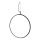 Ideal Lux - Candeeiro suspenso LED CIRCUS LED/29W/230V diâmetro 44 cm CRI 90 preto