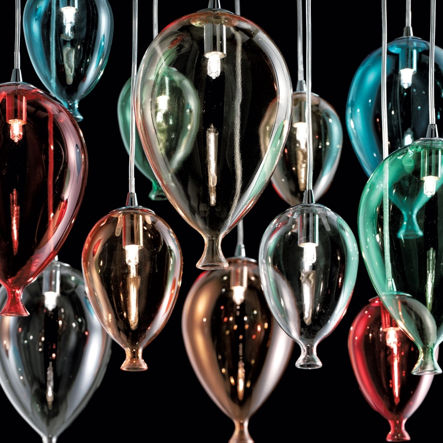 Ideal Lux - Candeeiro suspenso LED CLOWN 12xG9/3W/230V diâmetro 60 cm colorido