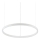 Ideal Lux - Candeeiro suspenso LED com regulação ORACLE SLIM LED/28W/230V 4000K diâmetro 50 cm CRI 90 branco