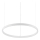Ideal Lux - Candeeiro suspenso LED com regulação ORACLE SLIM LED/29W/230V 3000K diâmetro 50 cm branco