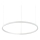 Ideal Lux - Candeeiro suspenso LED com regulação ORACLE SLIM LED/40W/230V 4000K diâmetro 70 cm CRI 90 branco