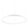 Ideal Lux - Candeeiro suspenso LED com regulação ORACLE SLIM LED/42W/230V 4000K diâmetro 90 cm CRI 90 branco