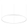 Ideal Lux - Candeeiro suspenso LED com regulação ORACLE SLIM LED/76W/230V 3000K diâmetro 150 cm branco