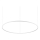 Ideal Lux - Candeeiro suspenso LED com regulação ORACLE SLIM LED/83W/230V 4000K diâmetro 150 cm CRI 90 branco
