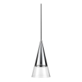 Ideal Lux - Candeeiro suspenso LED CONO 1xGU10/7W/230V diâmetro 15 cm CRI 90 cromado brilhante