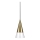 Ideal Lux - Candeeiro suspenso LED CONO 1xGU10/7W/230V diâmetro 15 cm CRI 90 latão