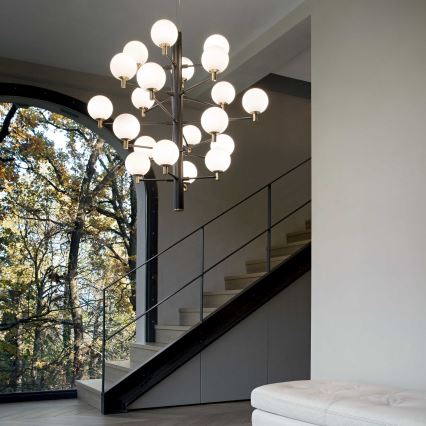 Ideal Lux - Candeeiro suspenso LED COPERNICO 20xG9/3W/230V diâmetro 86 cm preto