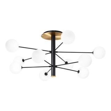Ideal Lux - Candeeiro suspenso LED COSMOPOLITAN 10xG9/3W/230V diâmetro 124 cm preto