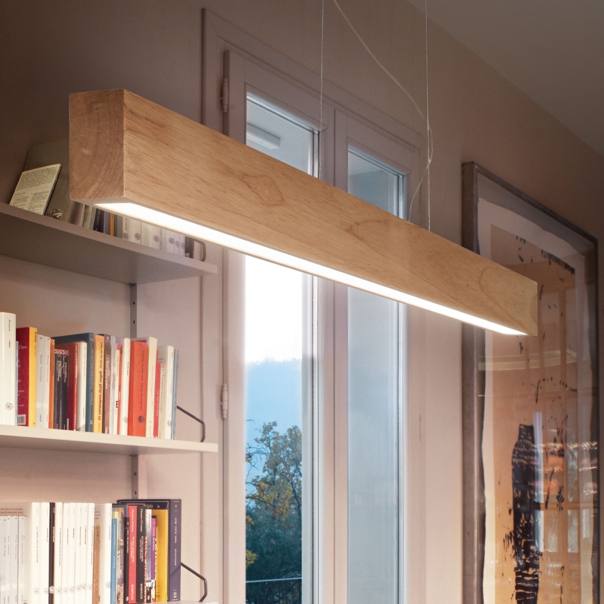 Ideal Lux - Candeeiro suspenso LED CRAFT LED/32W/230V CRI 90 faia
