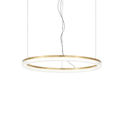 Ideal Lux - Candeeiro suspenso LED CROWN LED/30W/230V 3000K diâmetro 60 cm CRI 90 latão